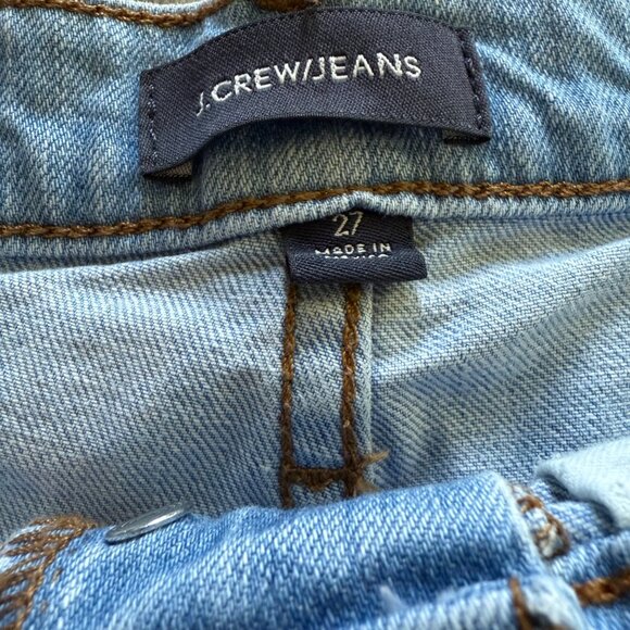J.Crew Womens High-Rise Stretch Denim Shorts Size 27 Light Wash Button-Fly - Picture 2 of 8